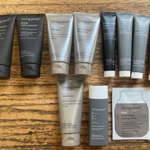 Living Proof Travel Set (shampoos, conditioner, primer and leave-ins etc…